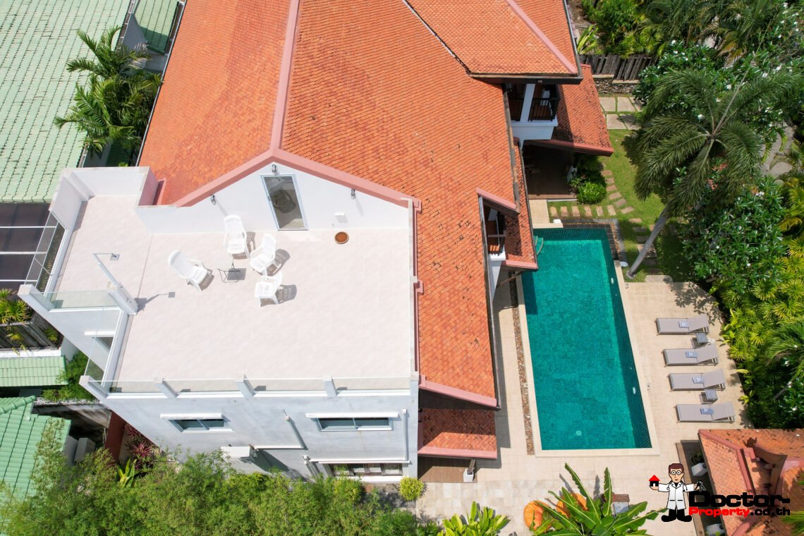 Traditional Style 4 Bedroom Villa, near Beach – Hua Thanon, Koh Samui – For Sale